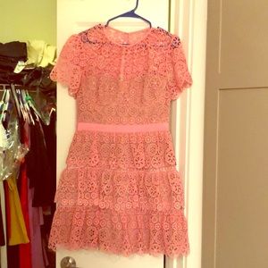 Self-Portrait Pink Lace Mini